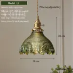 ⁦ثريا زجاجية خضراء متعددة الاستخدامات⁩ - الصورة ⁦14⁩