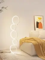 ⁦لمبة أرضية حلقية بتصميم عصري⁩ - الصورة ⁦5⁩