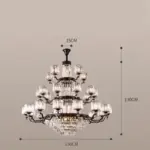 ⁦ثريا فيلات فاخرة كريستال⁩ - الصورة ⁦7⁩