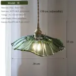 ⁦ثريا زجاجية خضراء متعددة الاستخدامات⁩ - الصورة ⁦20⁩
