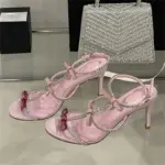 ⁦صندل نسائي كريستالي بكعب عال⁩ - الصورة ⁦7⁩