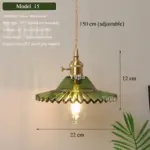 ⁦ثريا زجاجية خضراء متعددة الاستخدامات⁩ - الصورة ⁦16⁩
