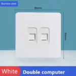 ⁦مفتاح حائط ستانلس ستيل أبيض⁩ - الصورة ⁦26⁩