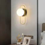⁦ثريات حائط ليد ذهبية و سوداء⁩ - الصورة ⁦4⁩