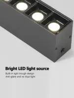 ⁦لمبة سقف LED طويلة عصرية⁩ - الصورة ⁦5⁩