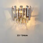 ⁦ثريا كريستال ذهبية بإضاءة LED⁩ - الصورة ⁦21⁩