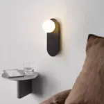 ⁦ثريات حائط ليد ذهبية و سوداء⁩ - الصورة ⁦3⁩