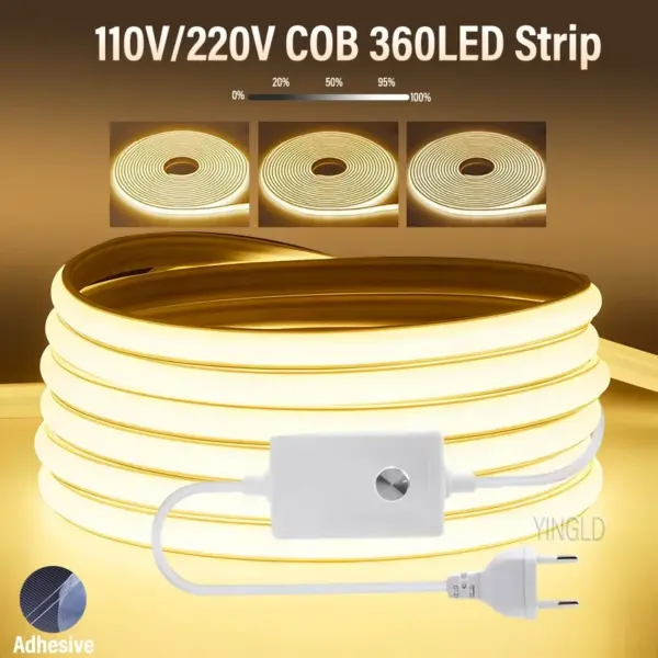 شريط إضاءة ليد COB مضيء