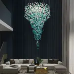 ⁦ثريا كريستال خضراء فاخرة مخصصة⁩ - الصورة ⁦3⁩