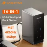 ✅ محور توصيل CABLETIME 16 في 1 – دعم عرض ثلاثي/رباعي عبر MST، شحن PD 100 واط، USB 3.2 بسرعة 10 جيجابت/ثانية، إيثرنت جيجابت