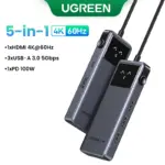 ⁦محور توصيل UGREEN Uno 6 في 1 – HDMI 4K@60Hz، شحن PD 100 واط، USB 3.2 بسرعة 10 جيجابت/ثانية، مثالي لـ MacBook Pro/Air ولابتوبات USB-C⁩ - الصورة ⁦10⁩