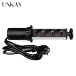 ⁦مقبس كهرباء قابل للسحب من UNKAS – 3 منافذ + Type-C، دعم EU/FR، تصميم مدمج للمطبخ والطاولات⁩ - الصورة ⁦2⁩