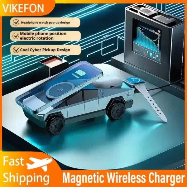 Wireless charger شاحن لاسلكي سريع للشحن الآمن والمريح لهواتفك الذكية بدون كابلات | آيفون وأندرويد