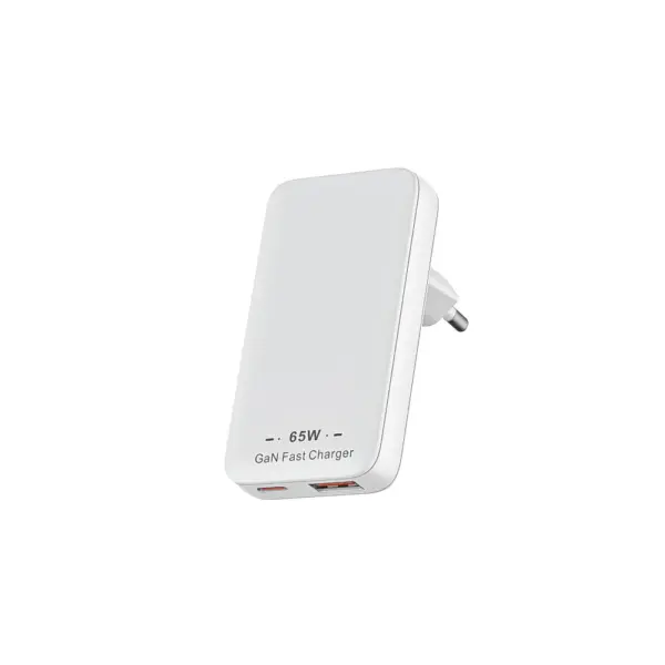 شاحن GaN USB-C PD 65W – شاحن سريع عالي الكفاءة للهواتف واللابتوب