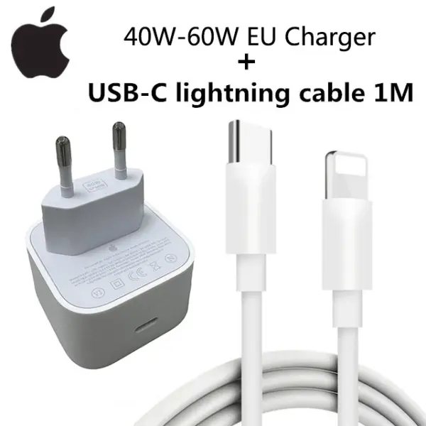 شاحن USB-C PD 60W سريع – تايب سي فائق السرعة لهواتف آيفون والأجهزة الذكية