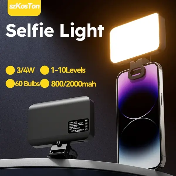 حلقة إضاءة تصوير LED Ring Light بث مباشر سيلفي سطوع قابل للتعديل 3300-5600K إضاءة ناعمة